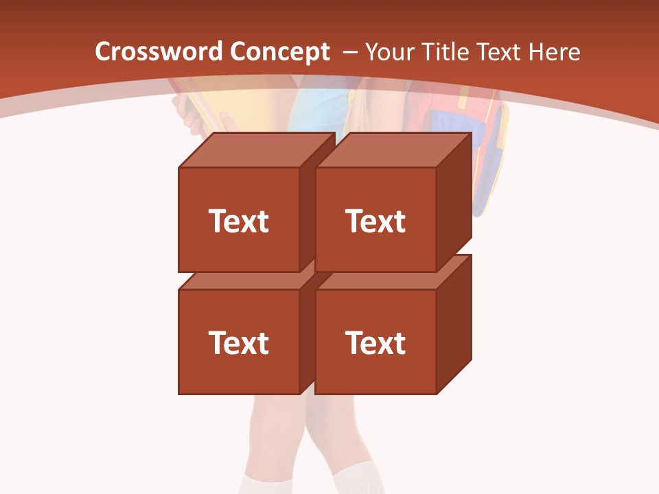 Smile Intelligence Schoolgirl PowerPoint Template