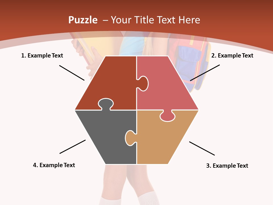 Smile Intelligence Schoolgirl PowerPoint Template