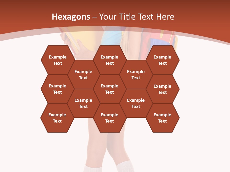 Smile Intelligence Schoolgirl PowerPoint Template