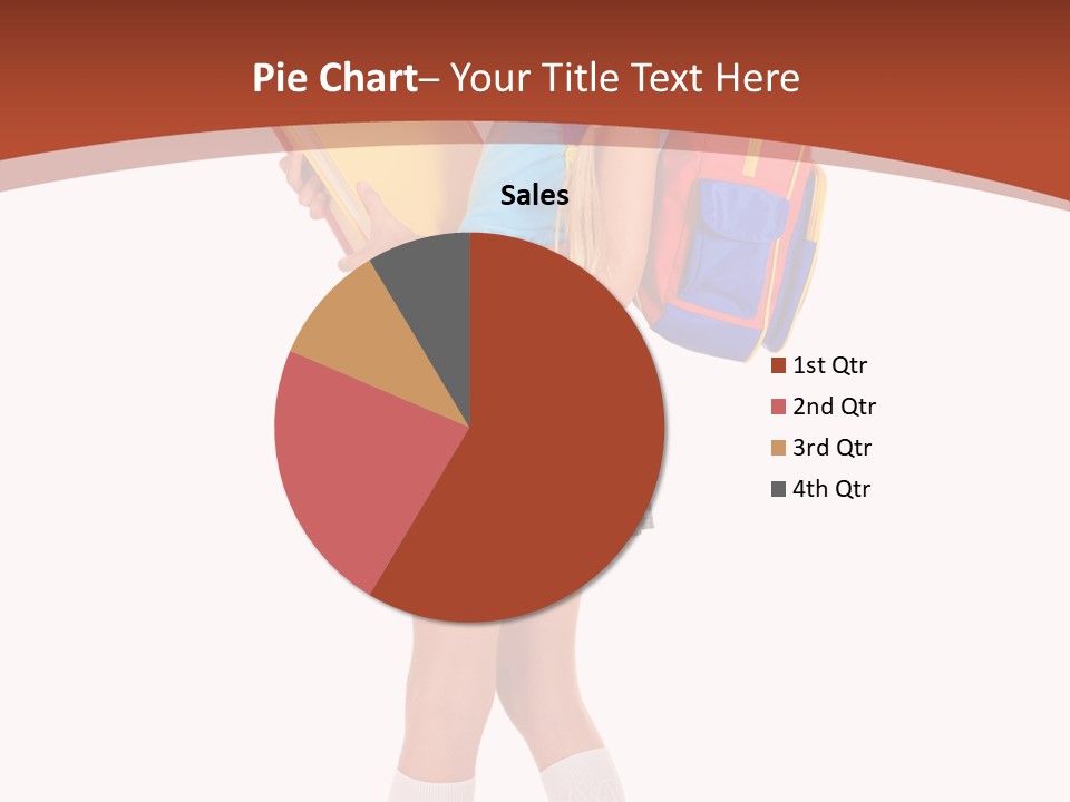 Smile Intelligence Schoolgirl PowerPoint Template