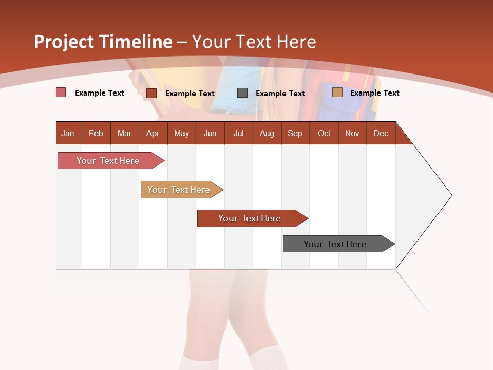Smile Intelligence Schoolgirl PowerPoint Template