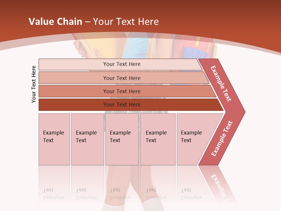 Smile Intelligence Schoolgirl PowerPoint Template