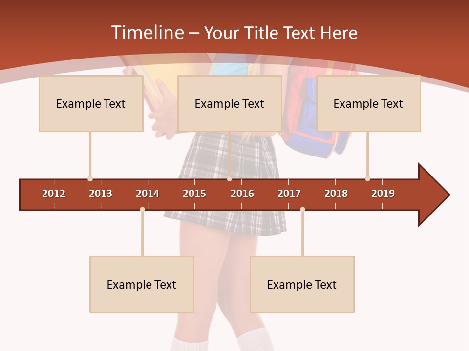 Smile Intelligence Schoolgirl PowerPoint Template
