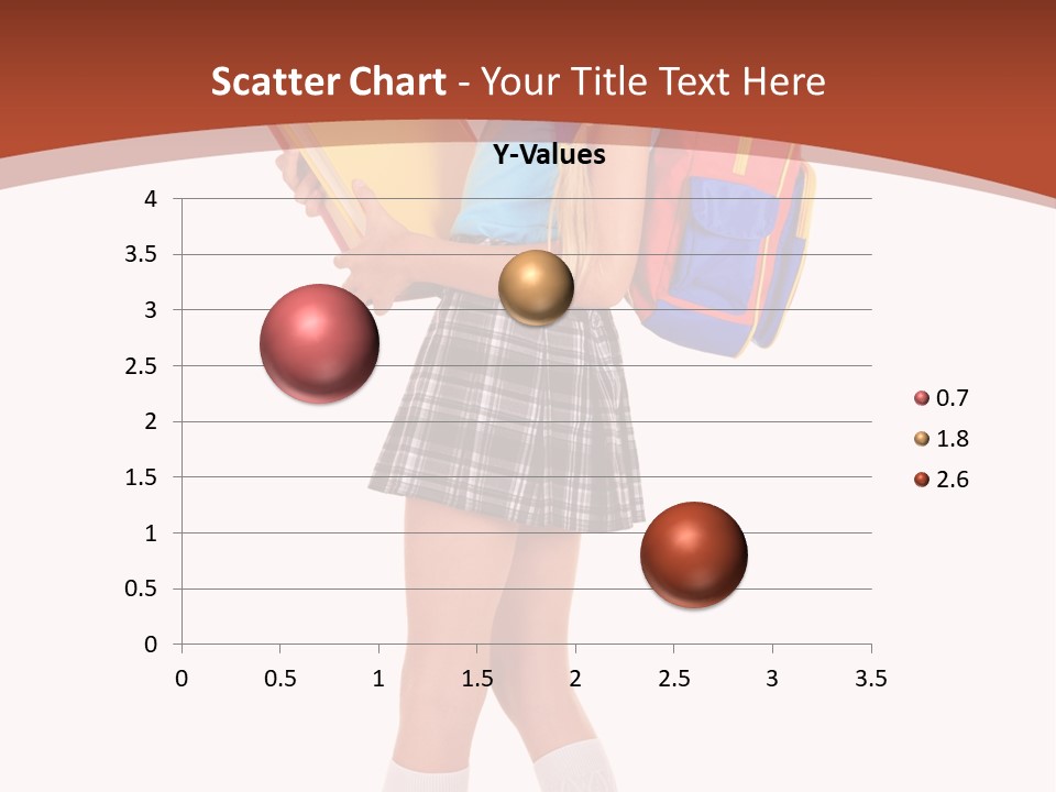 Smile Intelligence Schoolgirl PowerPoint Template