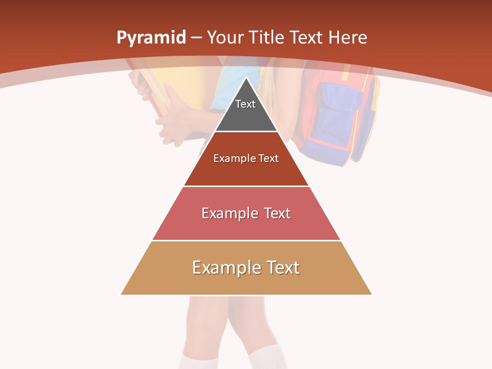 Smile Intelligence Schoolgirl PowerPoint Template