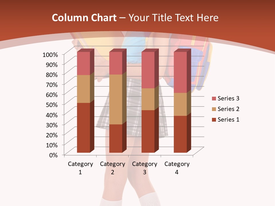 Smile Intelligence Schoolgirl PowerPoint Template