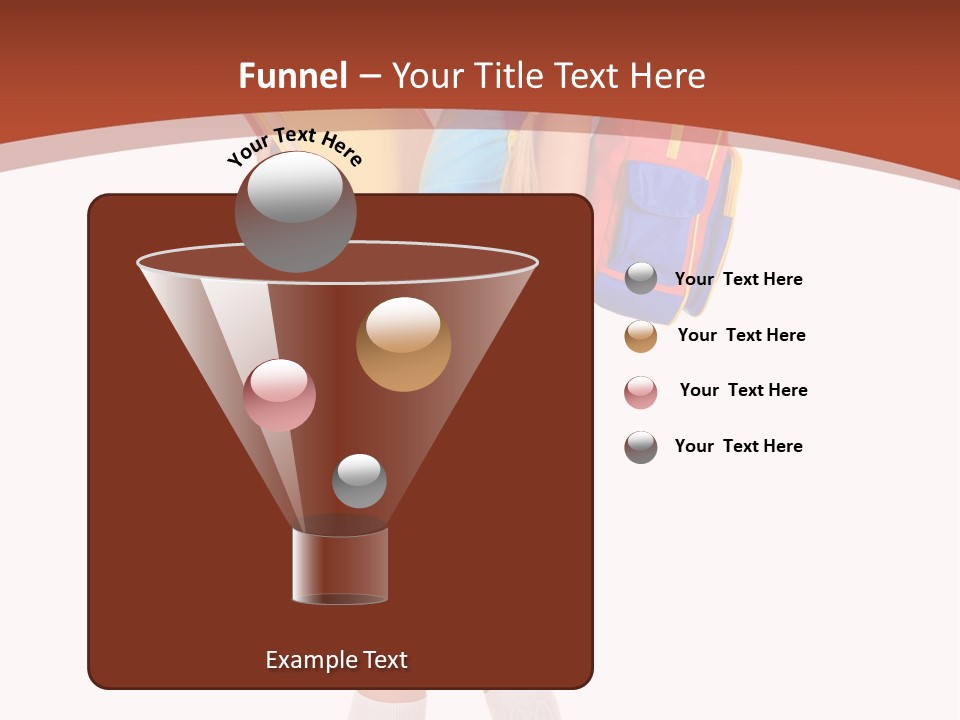 Smile Intelligence Schoolgirl PowerPoint Template