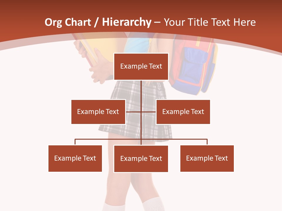 Smile Intelligence Schoolgirl PowerPoint Template