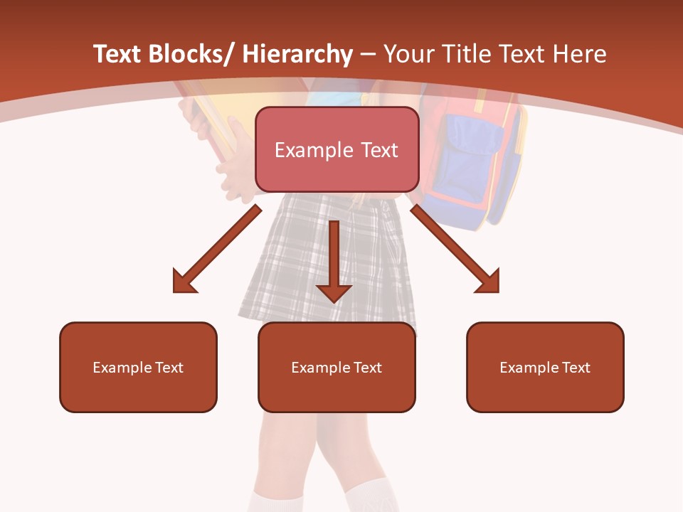 Smile Intelligence Schoolgirl PowerPoint Template