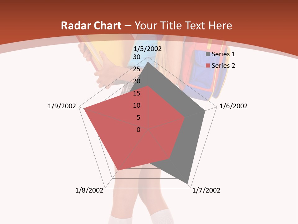 Smile Intelligence Schoolgirl PowerPoint Template