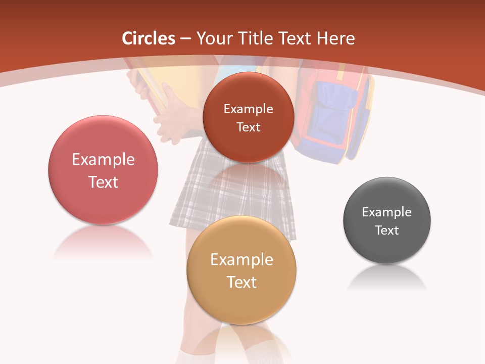 Smile Intelligence Schoolgirl PowerPoint Template