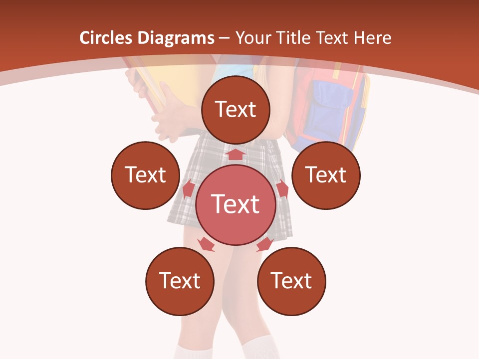 Smile Intelligence Schoolgirl PowerPoint Template