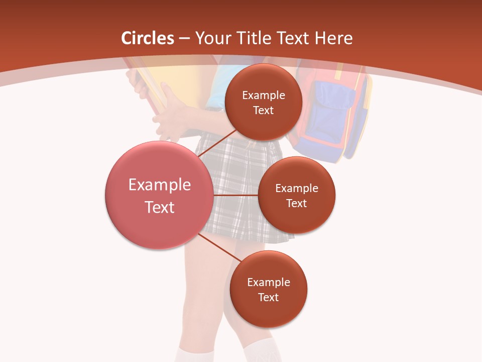Smile Intelligence Schoolgirl PowerPoint Template