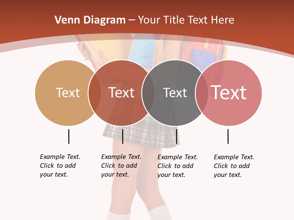 Smile Intelligence Schoolgirl PowerPoint Template