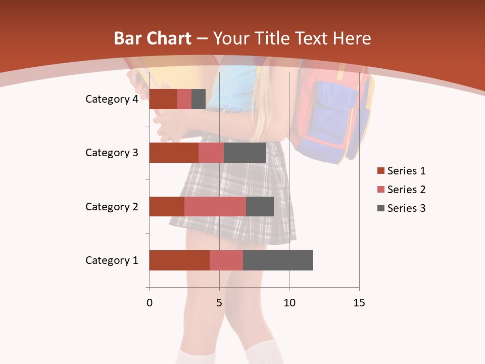 Smile Intelligence Schoolgirl PowerPoint Template
