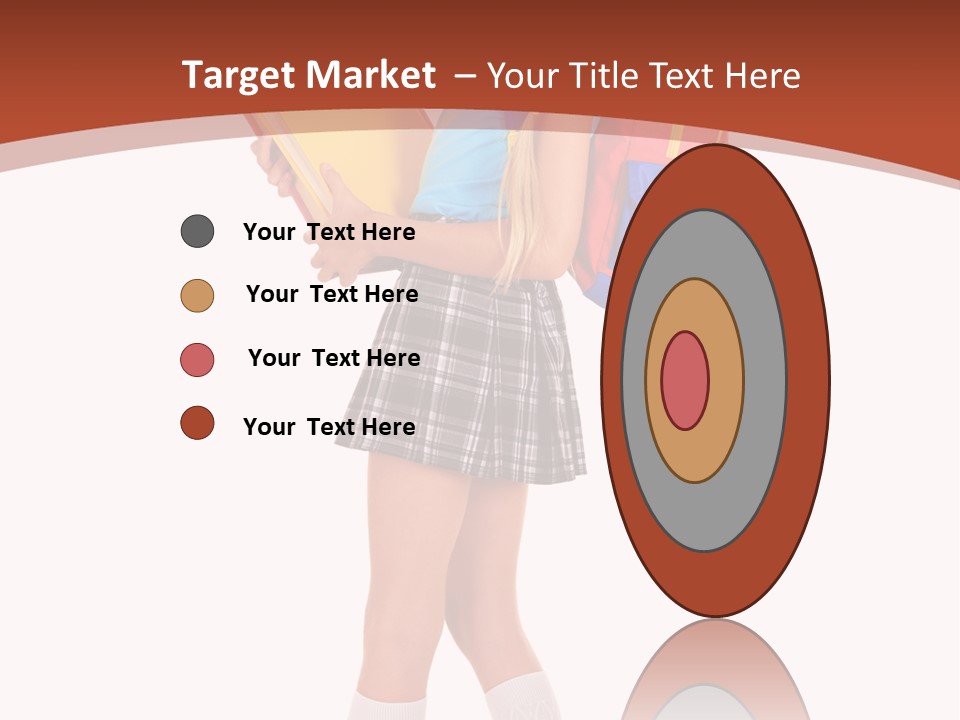 Smile Intelligence Schoolgirl PowerPoint Template