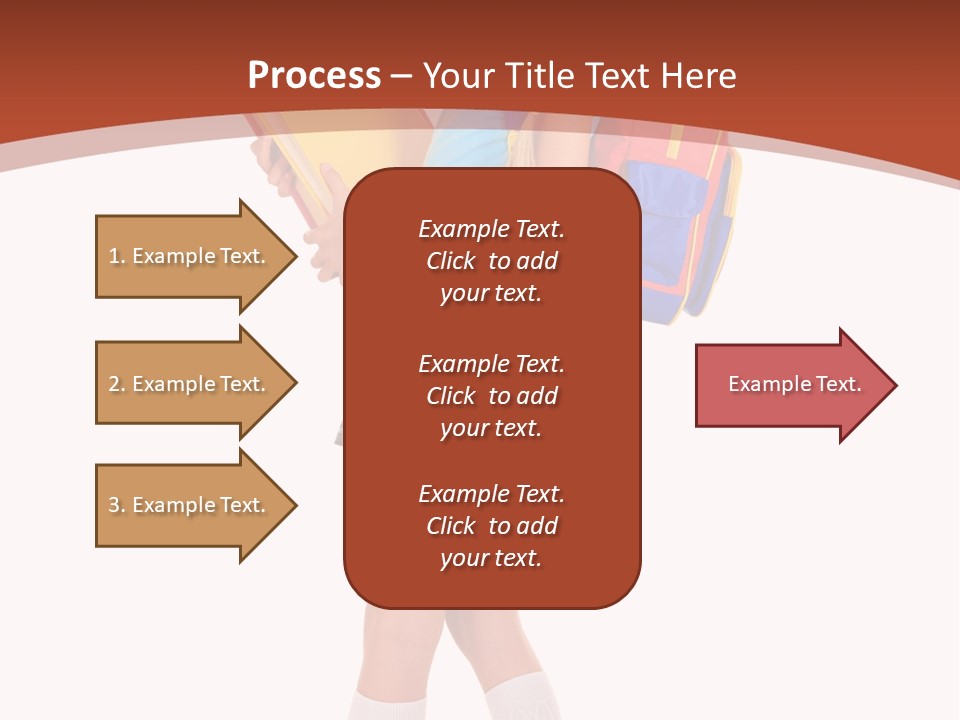 Smile Intelligence Schoolgirl PowerPoint Template