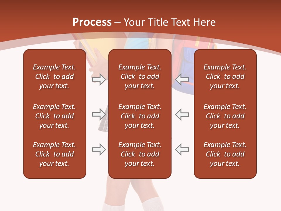 Smile Intelligence Schoolgirl PowerPoint Template