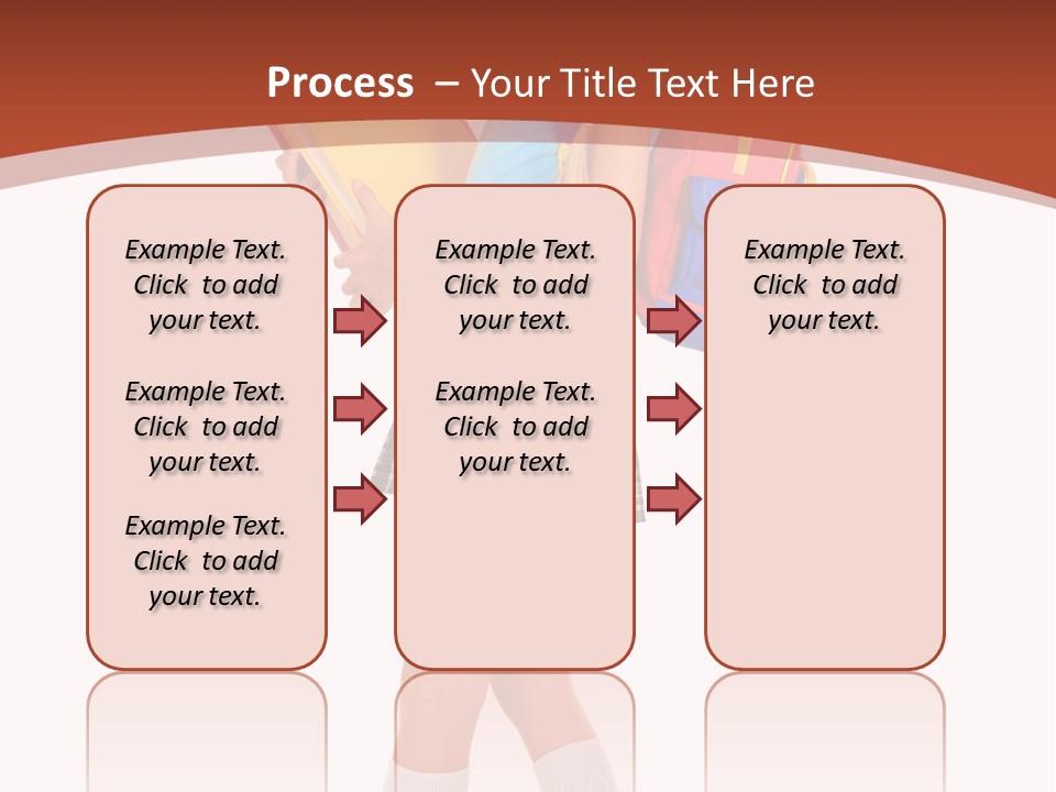 Smile Intelligence Schoolgirl PowerPoint Template