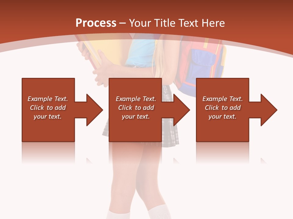 Smile Intelligence Schoolgirl PowerPoint Template