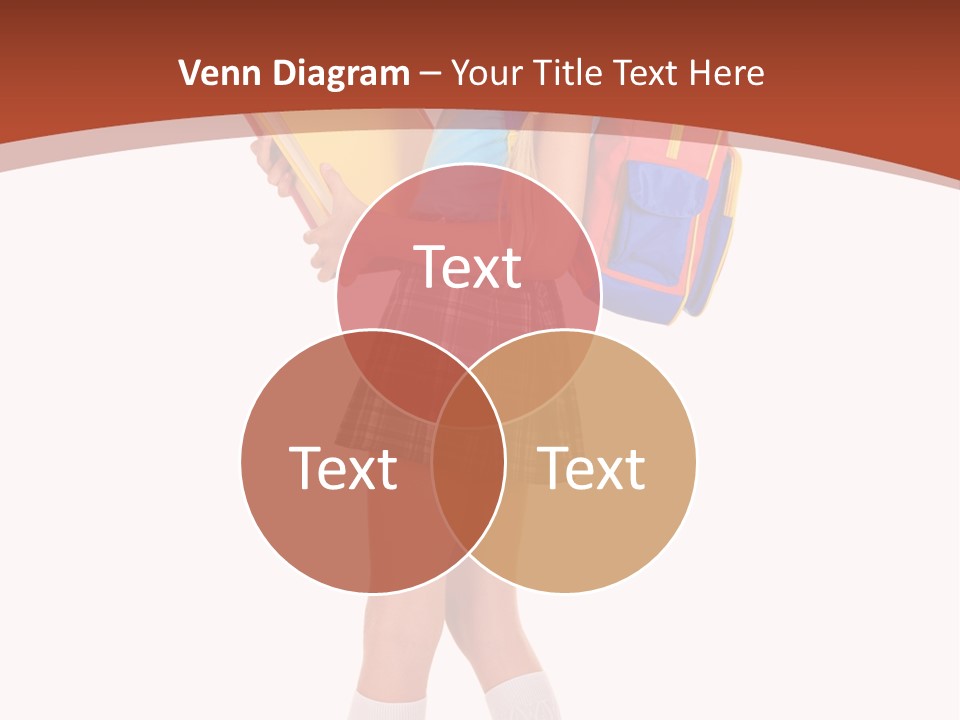 Smile Intelligence Schoolgirl PowerPoint Template