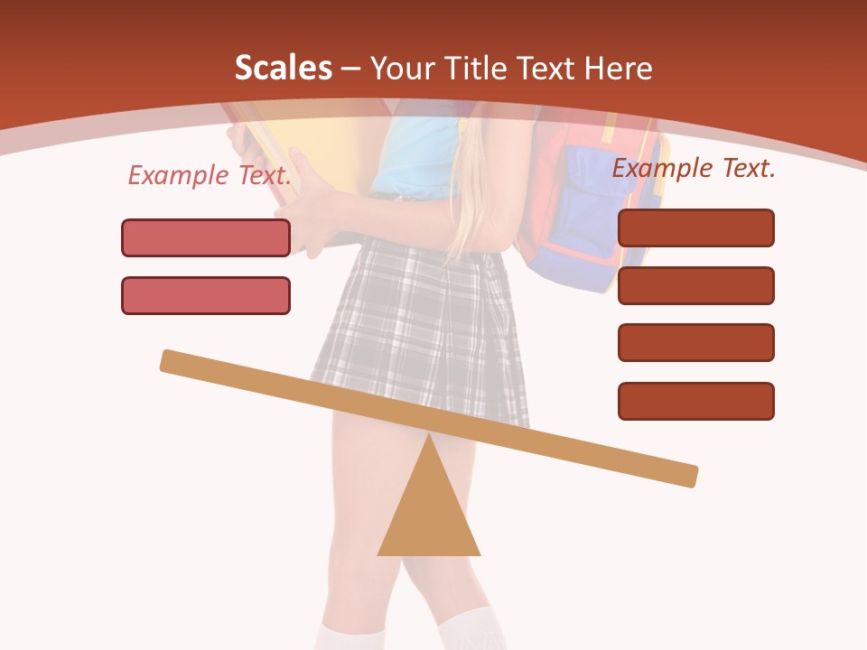 Smile Intelligence Schoolgirl PowerPoint Template