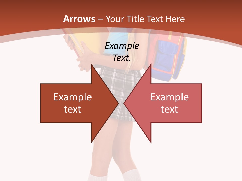 Smile Intelligence Schoolgirl PowerPoint Template