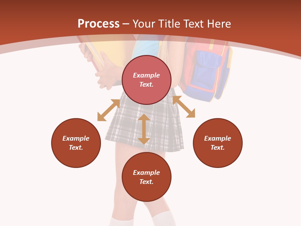 Smile Intelligence Schoolgirl PowerPoint Template