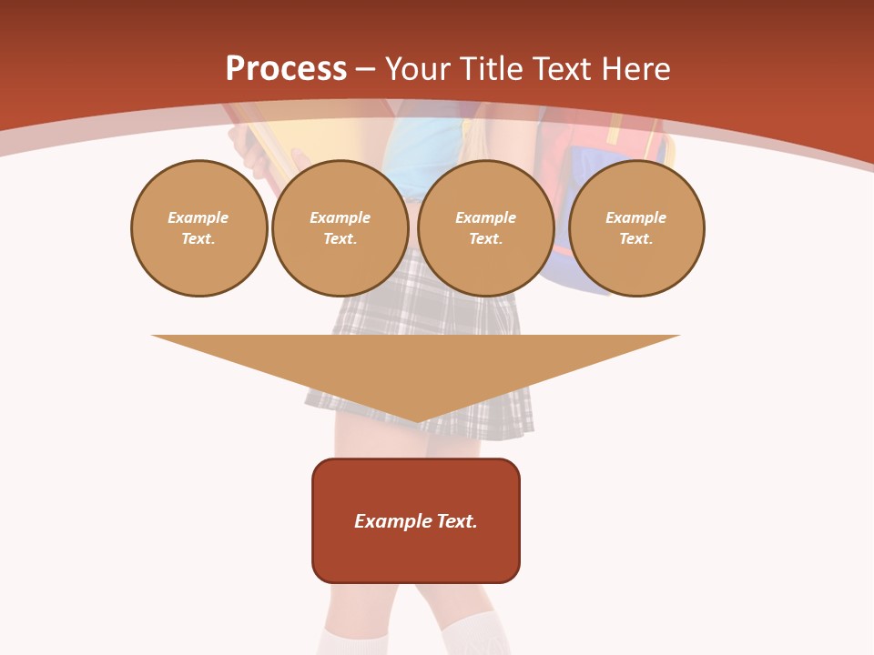 Smile Intelligence Schoolgirl PowerPoint Template