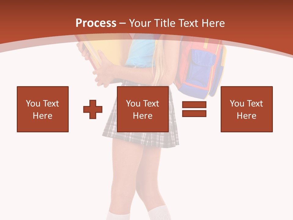 Smile Intelligence Schoolgirl PowerPoint Template