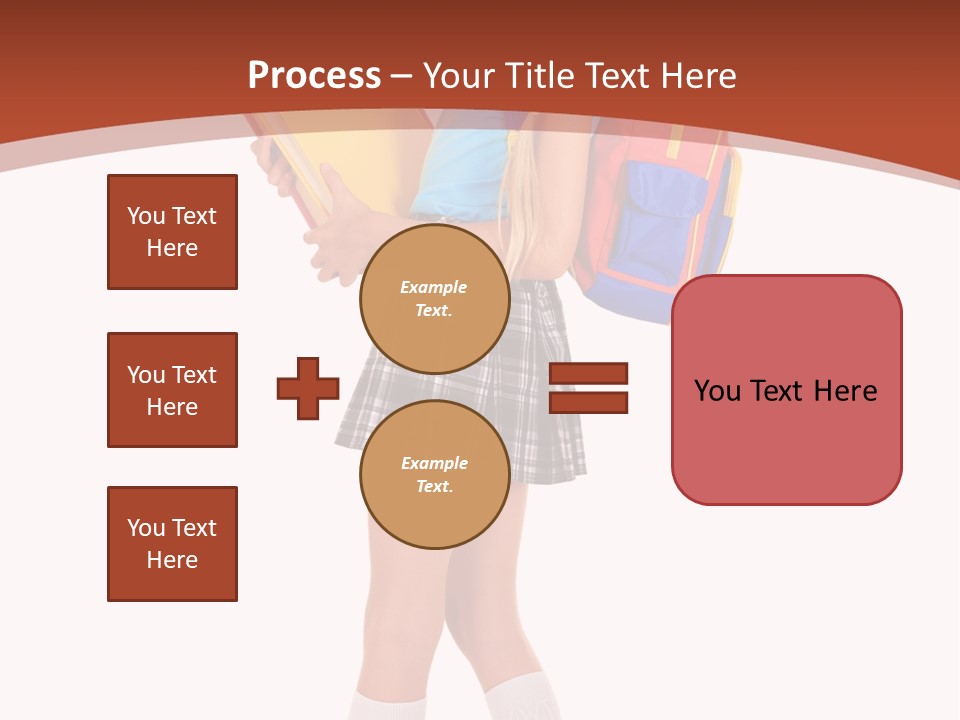 Smile Intelligence Schoolgirl PowerPoint Template