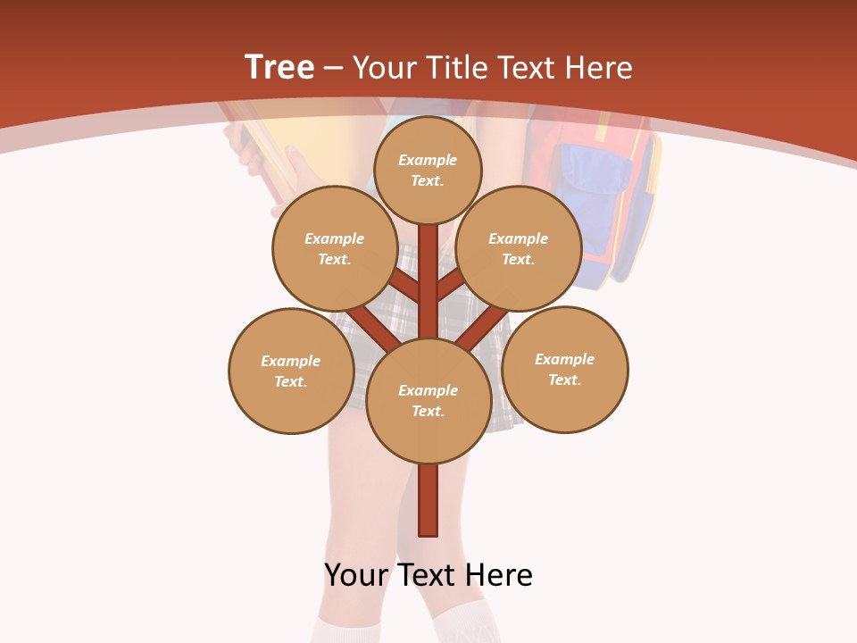 Smile Intelligence Schoolgirl PowerPoint Template