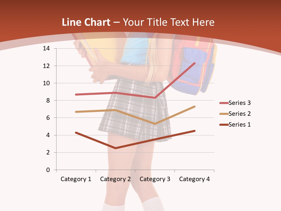 Smile Intelligence Schoolgirl PowerPoint Template