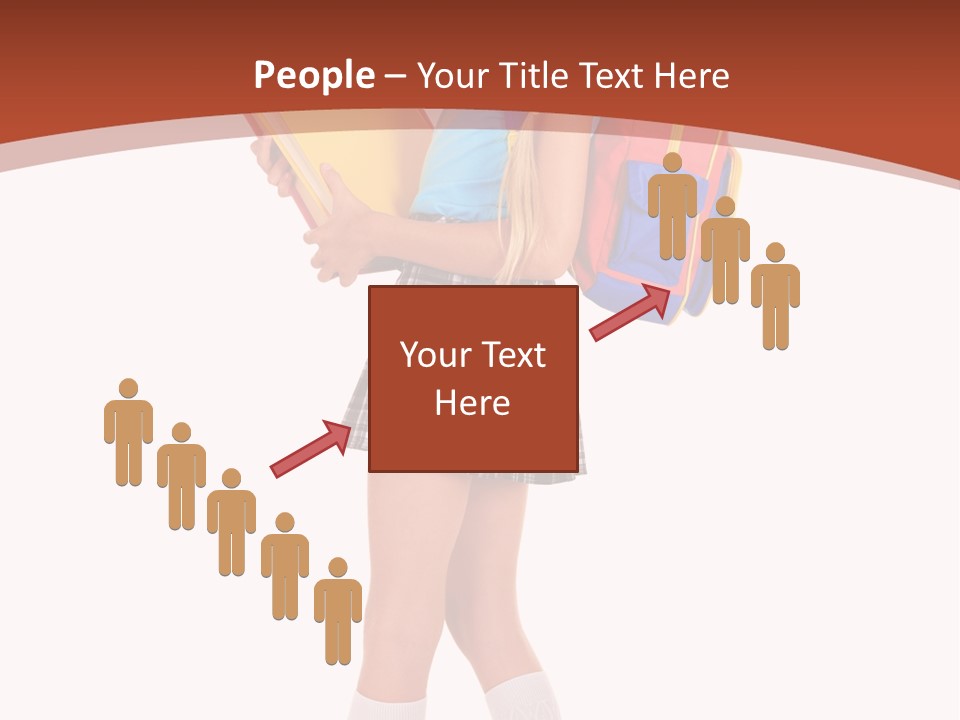 Smile Intelligence Schoolgirl PowerPoint Template