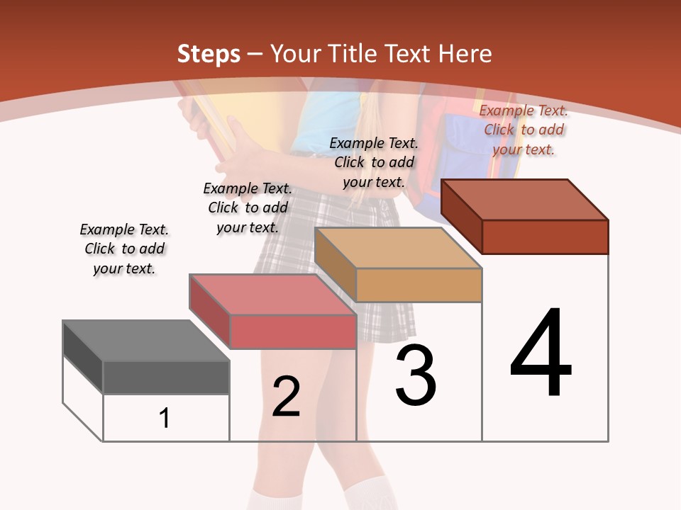 Smile Intelligence Schoolgirl PowerPoint Template
