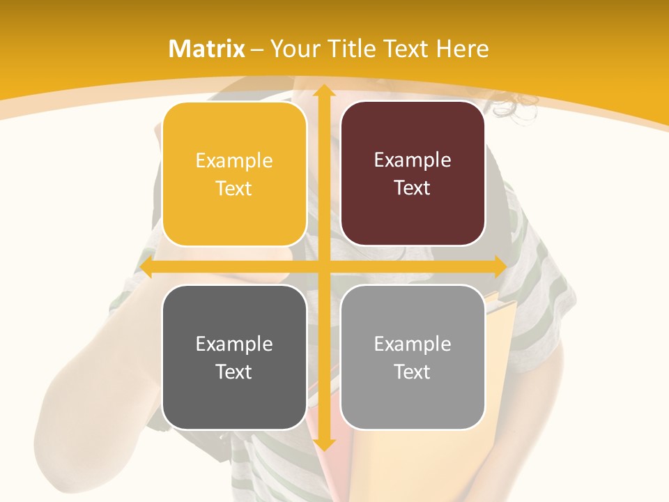 High White Child PowerPoint Template