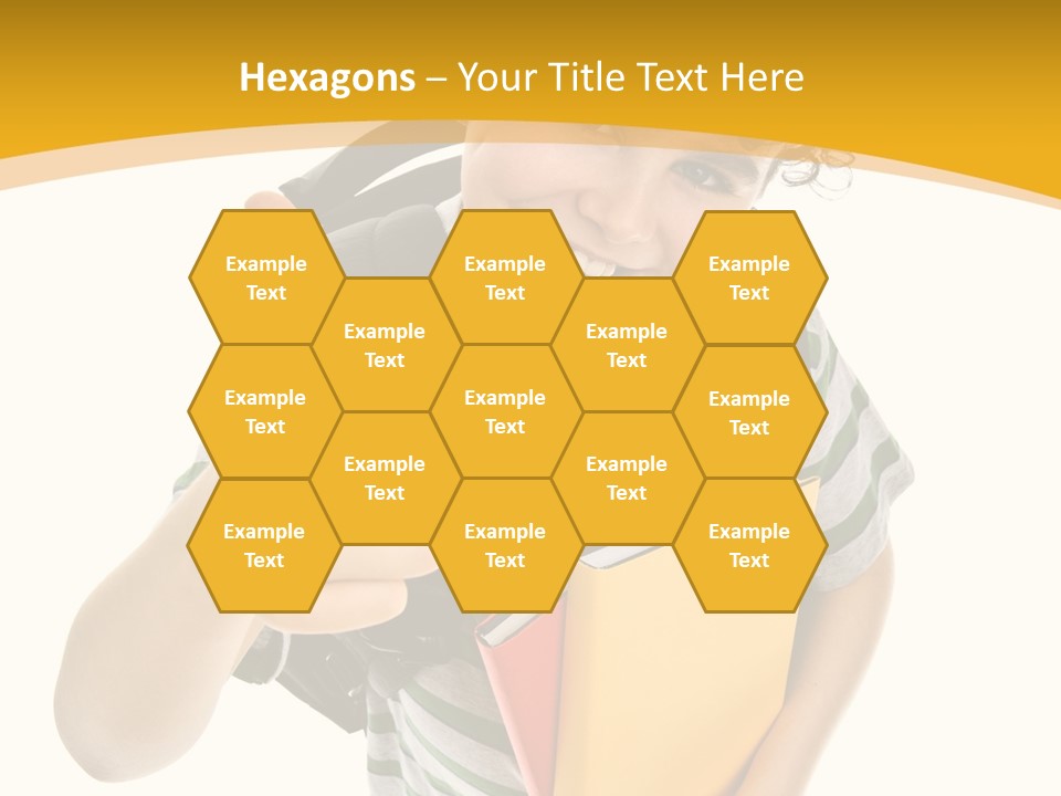 High White Child PowerPoint Template