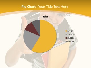 High White Child PowerPoint Template