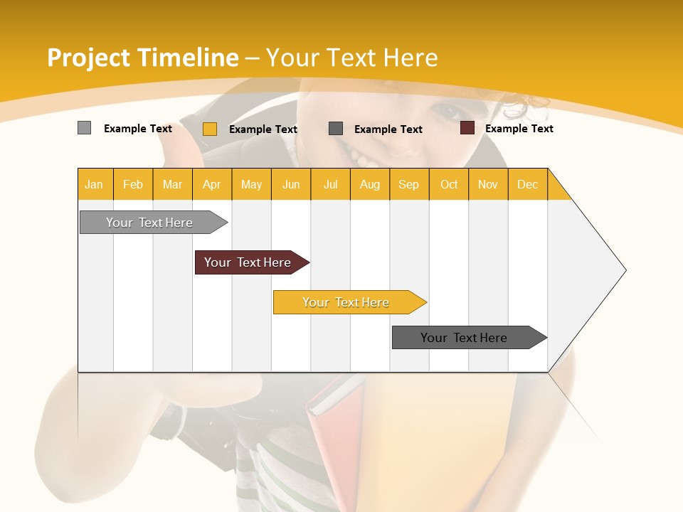 High White Child PowerPoint Template