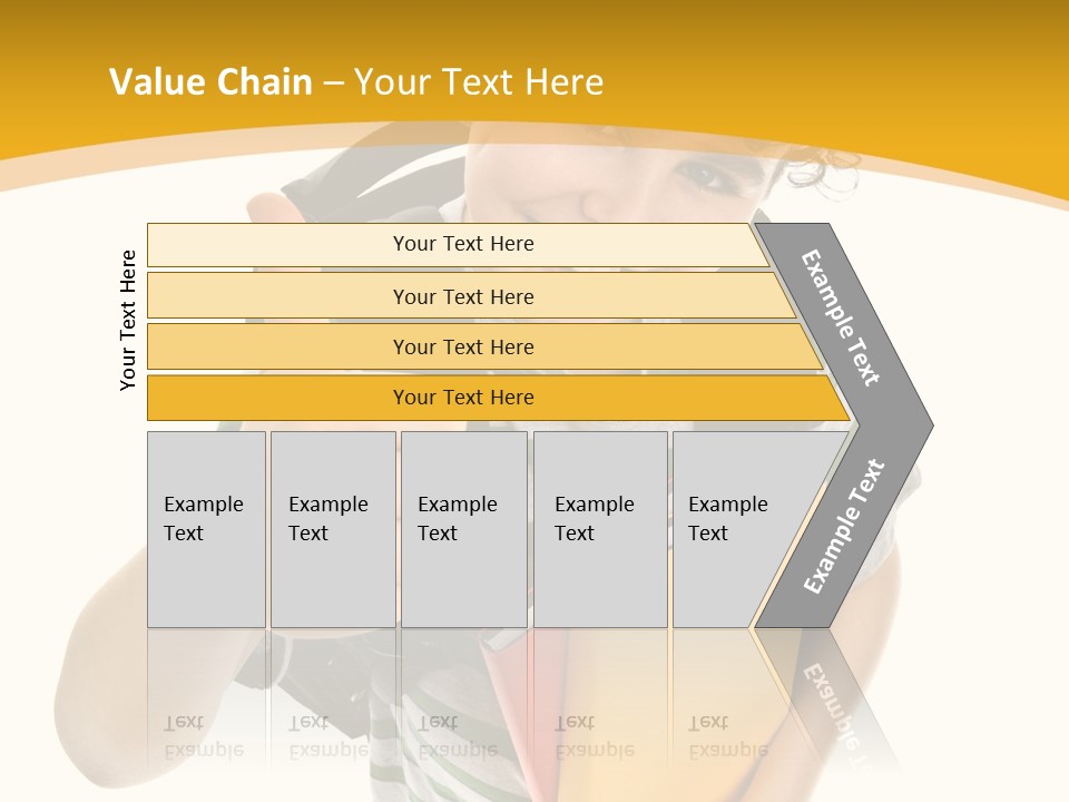 High White Child PowerPoint Template
