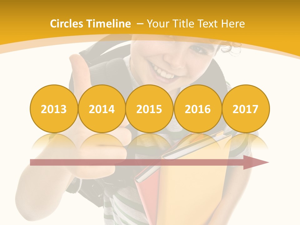 High White Child PowerPoint Template