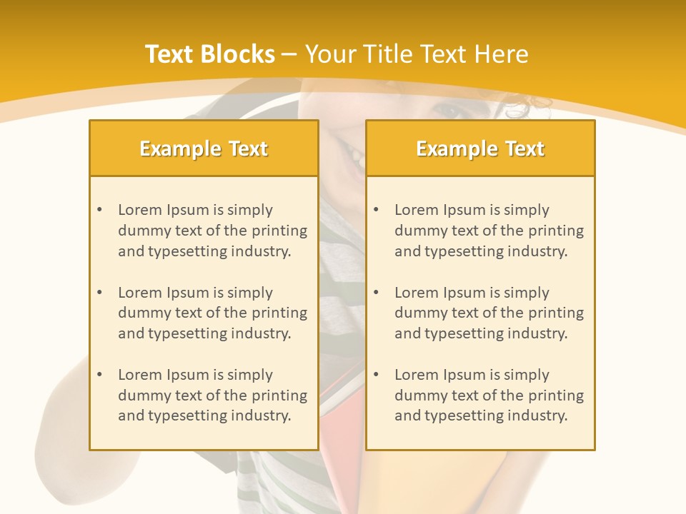 High White Child PowerPoint Template