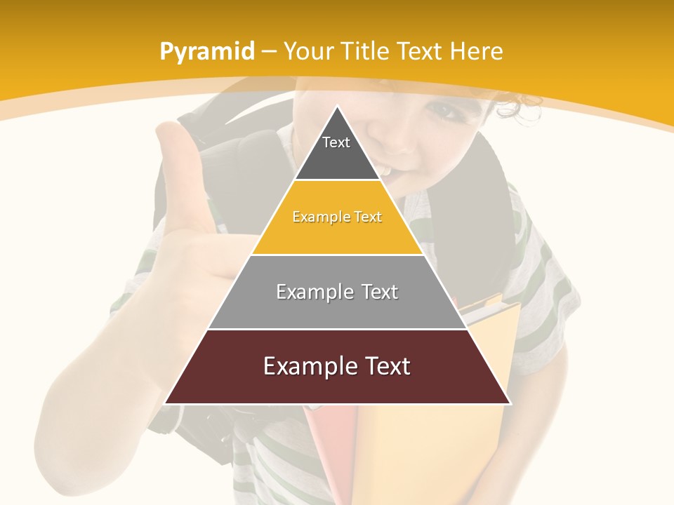 High White Child PowerPoint Template