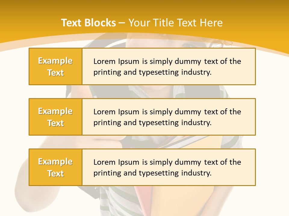 High White Child PowerPoint Template