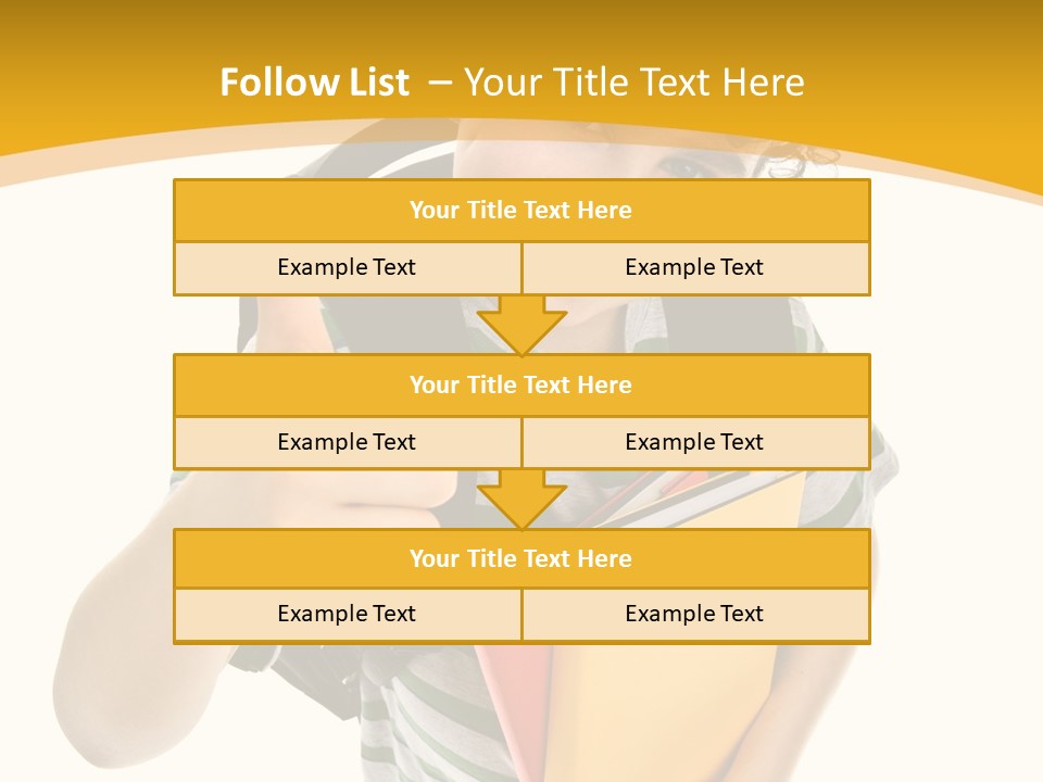 High White Child PowerPoint Template