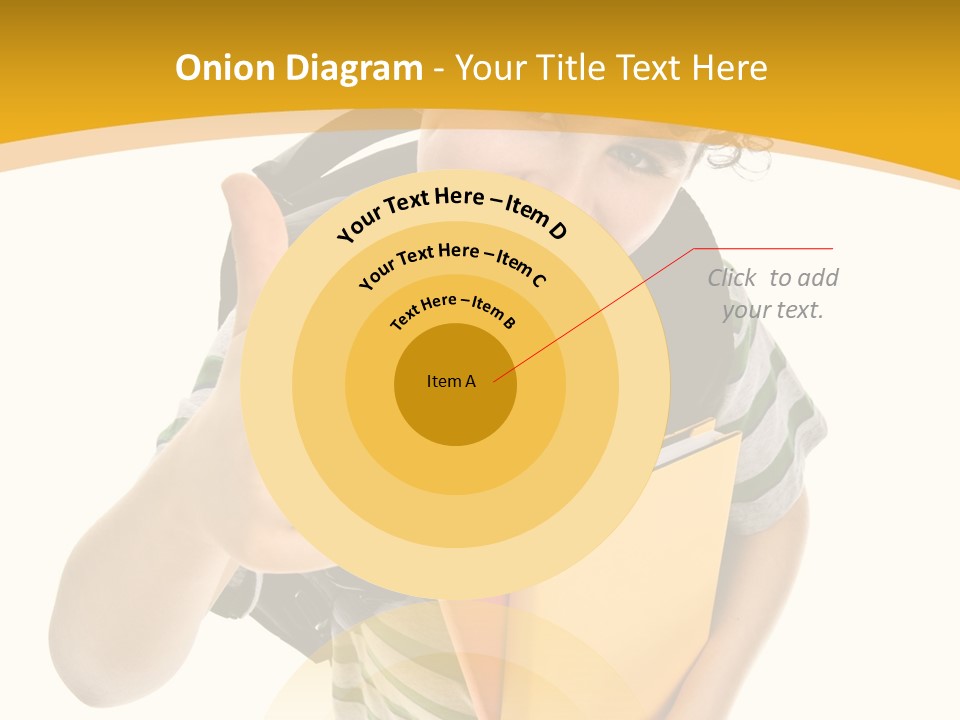 High White Child PowerPoint Template