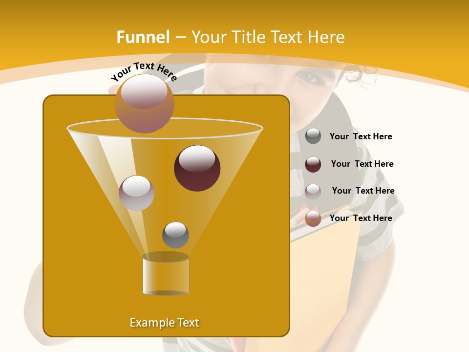 High White Child PowerPoint Template