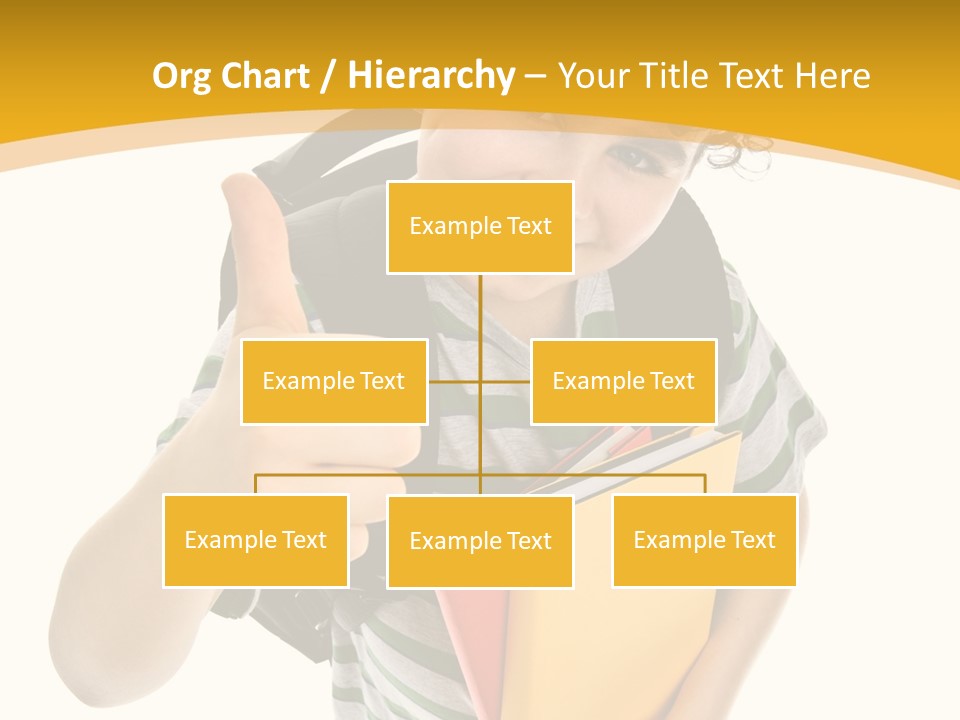 High White Child PowerPoint Template