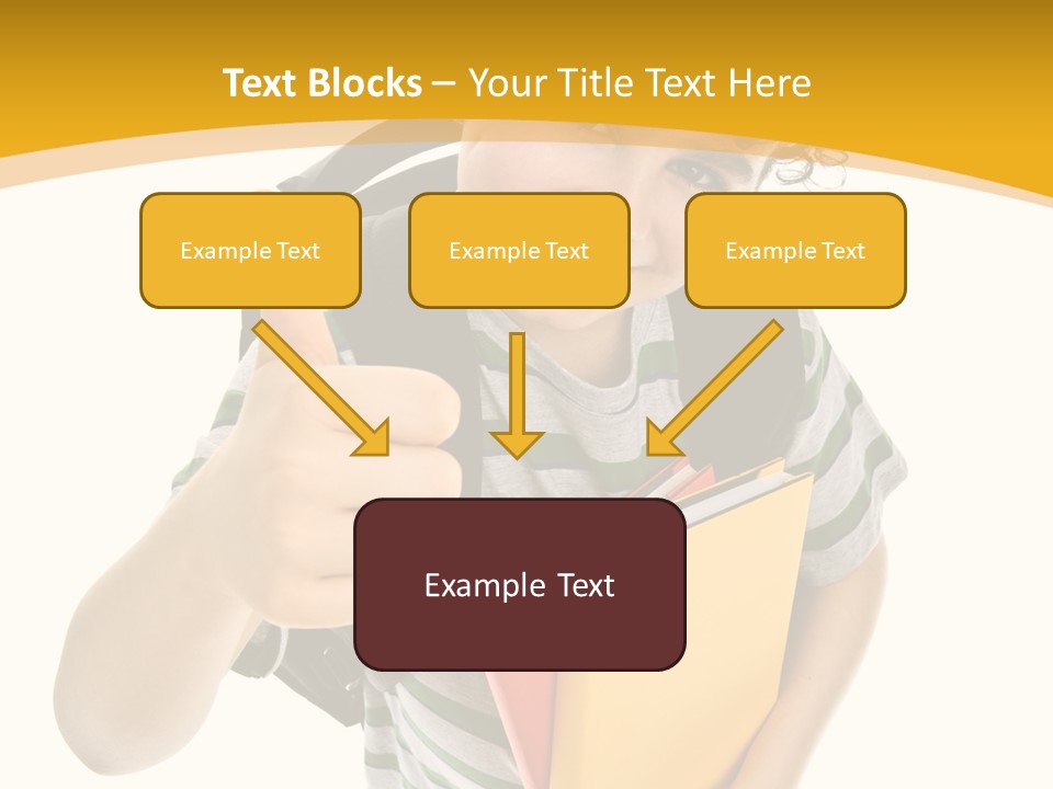 High White Child PowerPoint Template