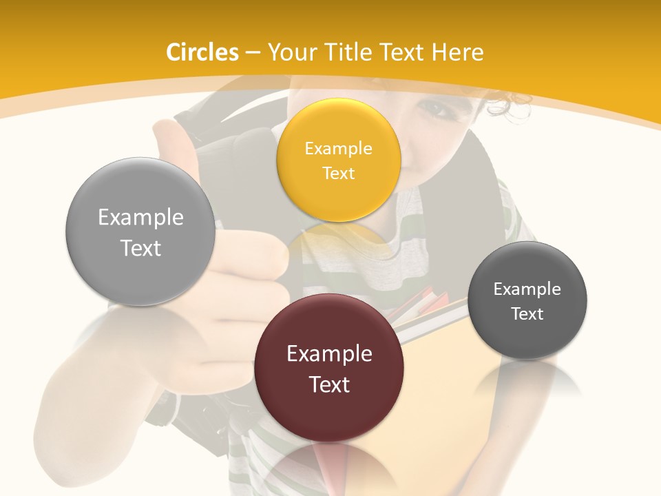 High White Child PowerPoint Template